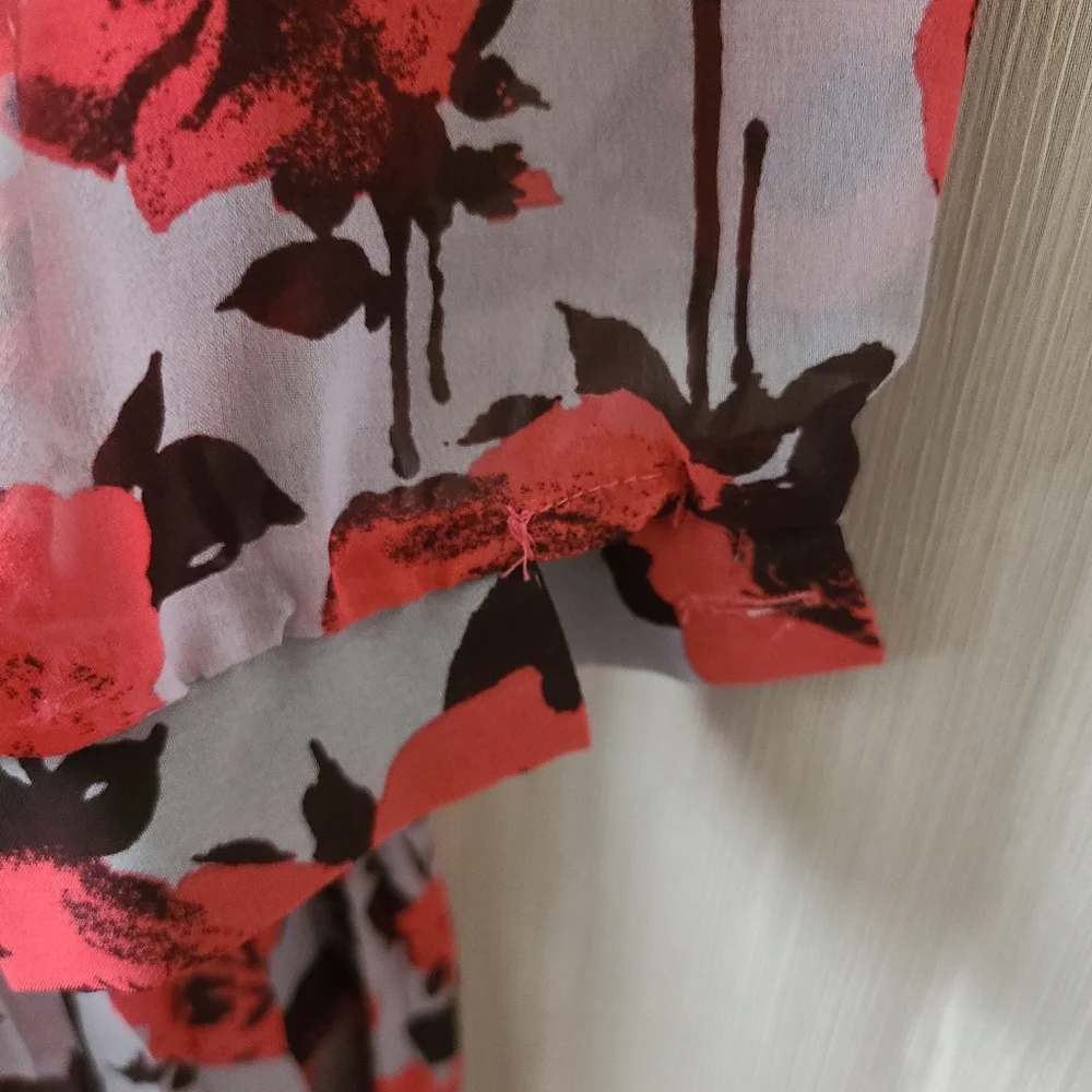 Xhiliration Purple & Pink Floral Dress - Picture 6 of 6